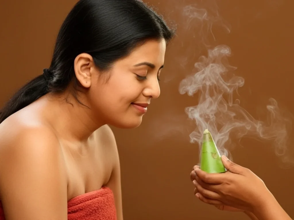 Dhoomapaanam – Ayurvedic Herbal Smoke Therapy