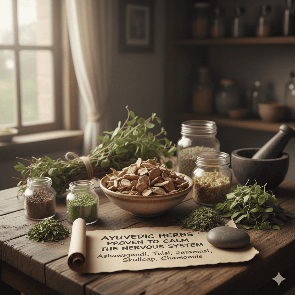 Ayurvedic herbs for calming the nervous system